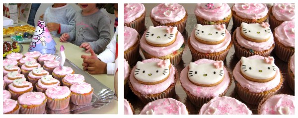Aniversário Helena 2 anos - banner cupcakes hello